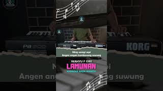 LAMUNAN  Karaoke Nada Wanita  WAHYU F GIRI  orgentunggalkaraoke instrument videolirik [upl. by Vergne634]