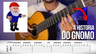 Gnomo no asfalto no violão  Daviz45 ft Pou  Fingerstyle Solo Tab [upl. by Eiuqnom]