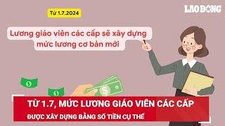 Từ 17 mức lương giáo viên các cấp được xây dựng bằng số tiền cụ thể  Báo Lao Động [upl. by Mecke]