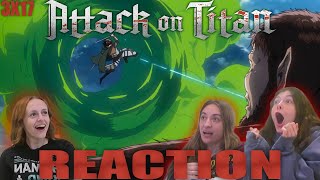 LEVI VS THE BEAST TITAN Attack on Titan SUB  3x17 Hero  Reaction [upl. by Suoinuj]