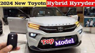 Toyota Hyryder Hybrid 2024 Model Review  Hyryder V At  Toyota Hyryder 2024 Top Model  Toyota car [upl. by Ellis]