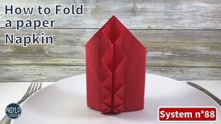 How to fold a paper napkin  Elegant Napkin Folding [upl. by Wilcox]