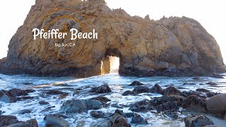 Discovering the purple sand beach of Big Sur Pfeiffer Beach [upl. by Iohk]