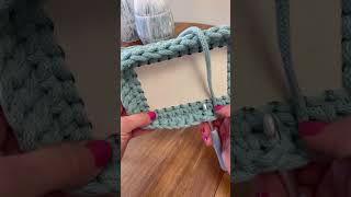 Crochet a seamless basket using the invisible join crochetbasket crochettips crochettutorial [upl. by Edahsalof]