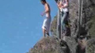 110 ft cliff jump at bluffs [upl. by Wilkins]