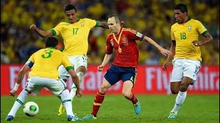 Andres iniesta vs Brazil 2013 FIFA Confederations Cup final 1080HD [upl. by Elmaleh]