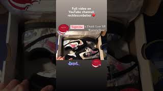 Supreme x Dunk Low SB Rammellzee  full Review Video ▶️ check out  supreme sneakers dunklow [upl. by Atneuqal266]