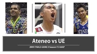 Ateneo vs UE 2009 Finals Game 3 S72 Back to Back Champions [upl. by Arabrab149]