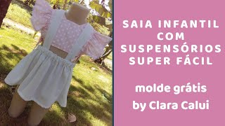 Saia com suspensórios super fácil e linda [upl. by Litton196]