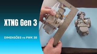 XTNG Gen3 Pro  Dimensões vs PWK 38 Keihin [upl. by Lala]