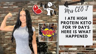 19 Day Results on High Protein Keto I Can you Gain muscle on Keto [upl. by Flaherty]