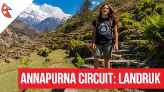 ANNAPURNA CIRCUIT LANDRUK in Nepal [upl. by Anawad]