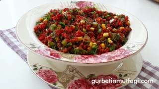 Şalgamlı Bulgur Salatası TarifiPancarlı Salata TarifiGurbetinmutfagi [upl. by Ama]