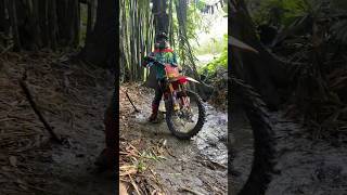 Crf stdr vs crf bore up beraduh limit 😂 trabas trail viral klx150 fyp [upl. by Etirugram]