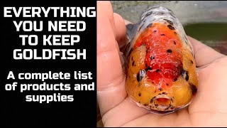 EVERYTHING YOU NEED TO KEEP GOLDFISH  List of products and supplies needed to keep goldfish [upl. by Annahtur]