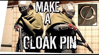 How to Make a Cloak Pin MINI BUILD Penannular Brooch [upl. by Goodill]