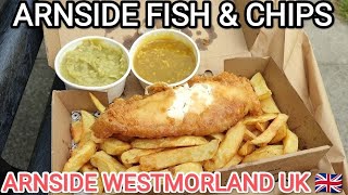 ARNSIDE FISH amp CHIPS Westmoreland UK BRITISH FOOD [upl. by Nerak404]