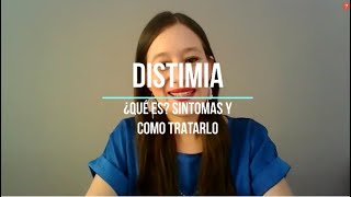 Distimia ¿Que es sintomas y tratamiento [upl. by Odlanier]