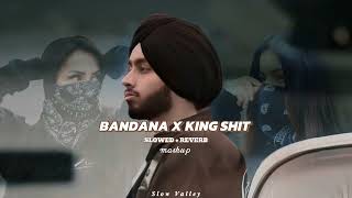 Bandana X King Shit Mashup Slowed Reverb  Shubh  Latest Punjabi Songs Mashup  Slow Valley [upl. by Haerle]