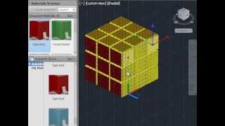 AutoCAD Array Tutorial Rectangular Magic Cube [upl. by Yajet]