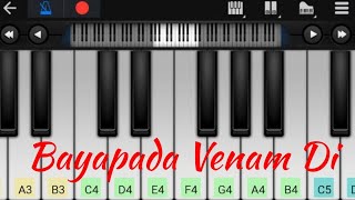 Kannukulla Nikkira en kadhaliye  Love BGM  Easy Piano Tutorial [upl. by Akla]