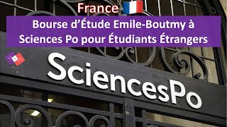 Bourses d’études université Sciences Po France 20212022 pour LICENCE MASTER  Entièrement Financé [upl. by Etakyram]