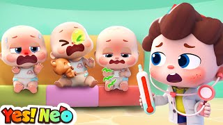 Ten Little Babies Got Sick  Learn Numbers  Baby Care  Nursery Rhyme amp Kids Song  Yes Neo [upl. by Ahseyk631]