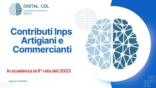 Inpscontributi artigiani e commercianti [upl. by Siesser]