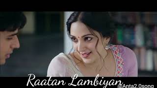 Raatan Lambiyan  Sidharth Kiara Tanishk  Shershaah  Full video Anta20Song [upl. by Corsiglia]