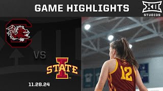 15 Iowa State vs 4 South Carolina Game Highlights  202425 Big 12 Women’s Basketball [upl. by Gratianna]