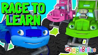 RACE Day  Race to Learn  Nursery Rhymes for Kids  GiggleBellies [upl. by Enyledam]