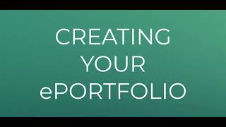 ePortfolio Tutorial [upl. by Cataldo]