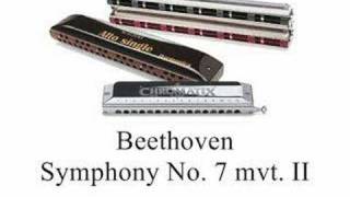 Beethoven Symphony No 7 mvt 2  Harmonica [upl. by Belia]