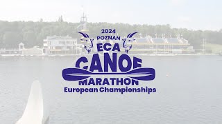 Saturday afternoon  2024 ECA Canoe Marathon European Championships Poznan POL [upl. by Oinimreh]