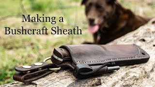 Making a Bushcraft Sheath for My Woodlore Clone [upl. by Doty173]