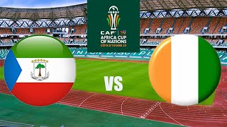 LIVE EQUATORIAL GUINEA VS IVORY COAST  MCHEZO WA AFCON 20232024 AFRICAN CUP OF NATIONS [upl. by Alahs]