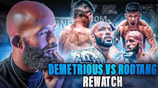 MUAY THAI vs MMA DEMETRIOUS JOHNSON Rewatches EPIC Fight vs RODTANG [upl. by Rediah936]