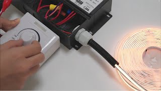 Junction Box dimmable LED driver installation Multioutput Class 2supports PWM dimmingleddriver [upl. by Strang]