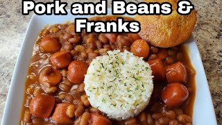 Pork and Beans amp Franks budgetmeals easymeals [upl. by Ylevol]