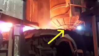 😲 WATCH THIS BLAST FURNACE ACCIDENT AT A STEEL PLANT [upl. by Kcirrek893]