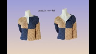 Maglia quotDenisequot tutorial uncinettocrochet 💕Creando con i filati💕 [upl. by Moyer531]