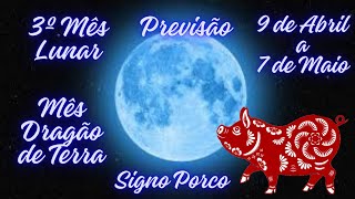 Astrologia Chinesa Previsão 3º mês Lunar Signo Porco [upl. by Akenal]