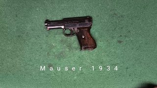 Mauser 1934 disassembly assembly germany ww2 army pistol [upl. by Sarazen133]