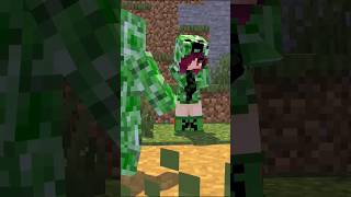 Hero CreeperMinecraft Animation minecraft shorts herobrine [upl. by Tunk]