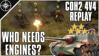 IMMOBILIZATION TACTICS  4v4 Road to Arnhem  CoH2 Cast 164 [upl. by Cerf]