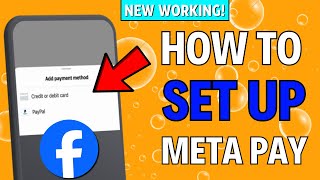 How to Set Up Meta Pay  Facebook Pay 2024 [upl. by Chuipek]