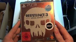 Unboxing Resistance 3  Survivor Edition PS3 german [upl. by Nasus]