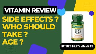 Natures Bounty Vitamin B12 1000mcg Review  Side Effects  Who Should Take it [upl. by Lamoureux]