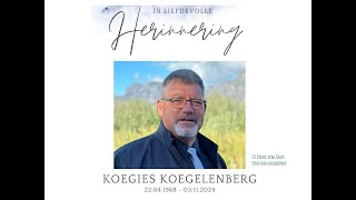 NG Kerk Vredendal  Gedenkdiens van Koegies Koegelenberg [upl. by Glaudia278]