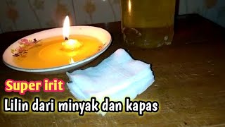 Cara buat Lampu Alternatif dari minyak Goreng [upl. by Neraa]